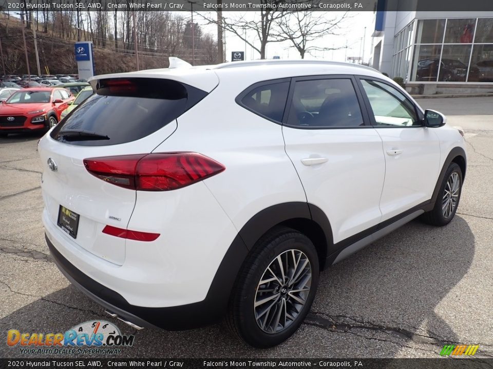 2020 Hyundai Tucson SEL AWD Cream White Pearl / Gray Photo #2