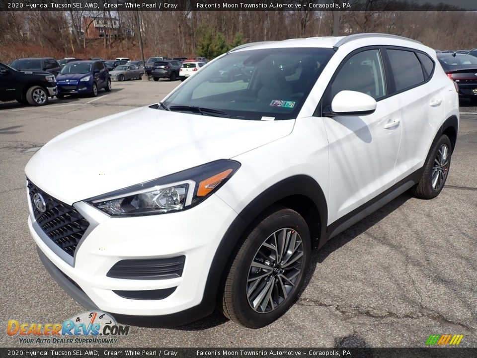 2020 Hyundai Tucson SEL AWD Cream White Pearl / Gray Photo #5