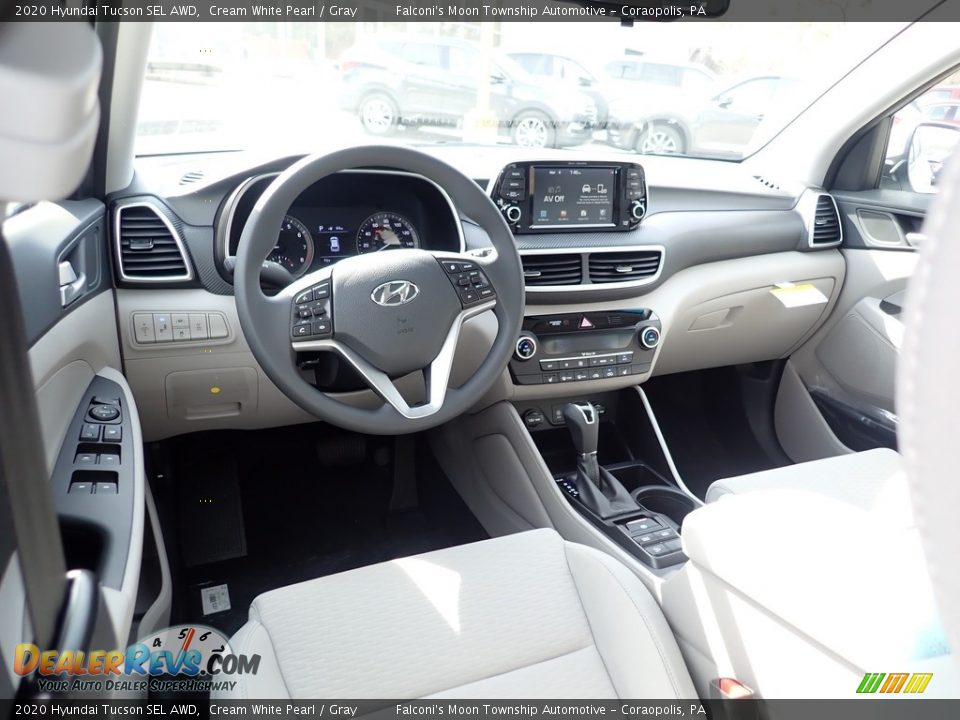 2020 Hyundai Tucson SEL AWD Cream White Pearl / Gray Photo #9
