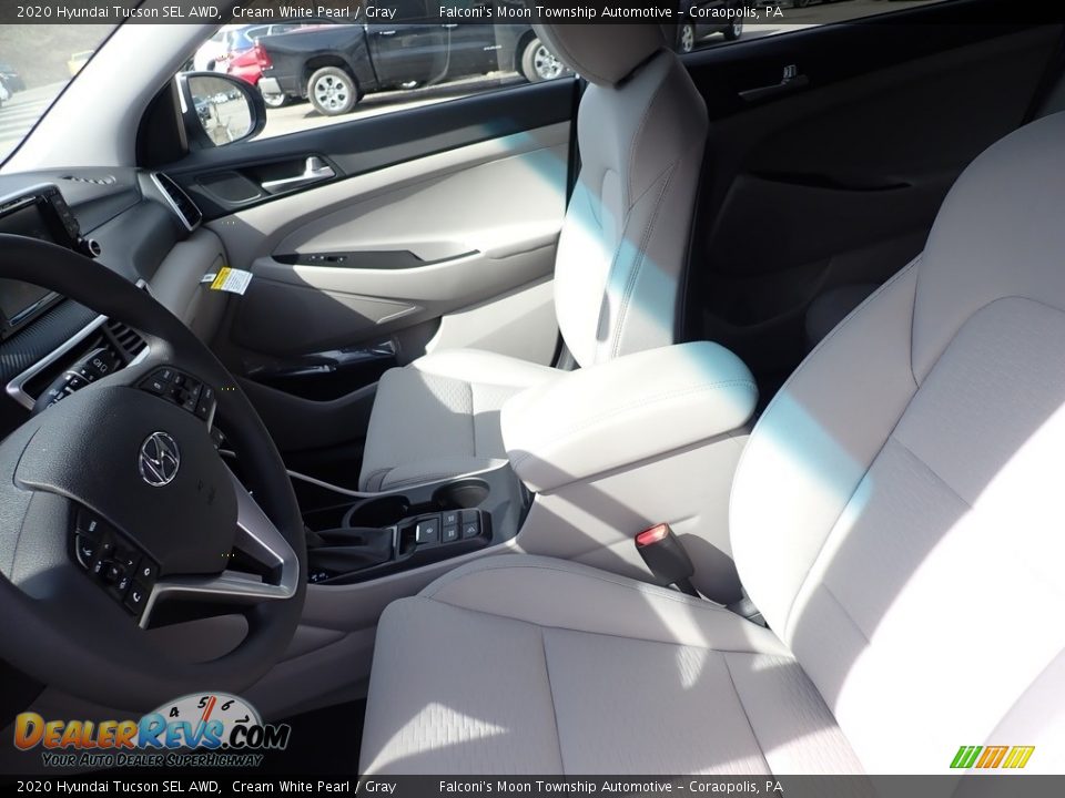 2020 Hyundai Tucson SEL AWD Cream White Pearl / Gray Photo #11