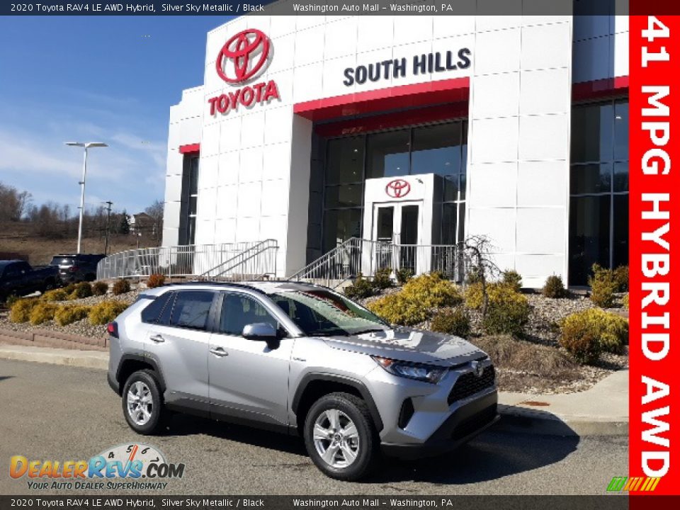 2020 Toyota RAV4 LE AWD Hybrid Silver Sky Metallic / Black Photo #1