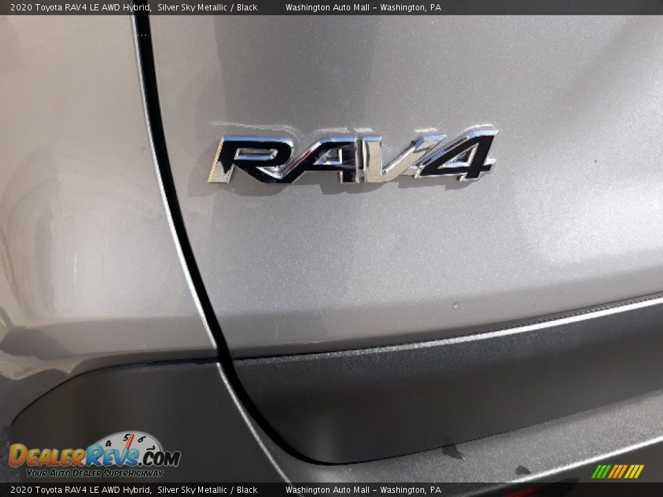 2020 Toyota RAV4 LE AWD Hybrid Silver Sky Metallic / Black Photo #35