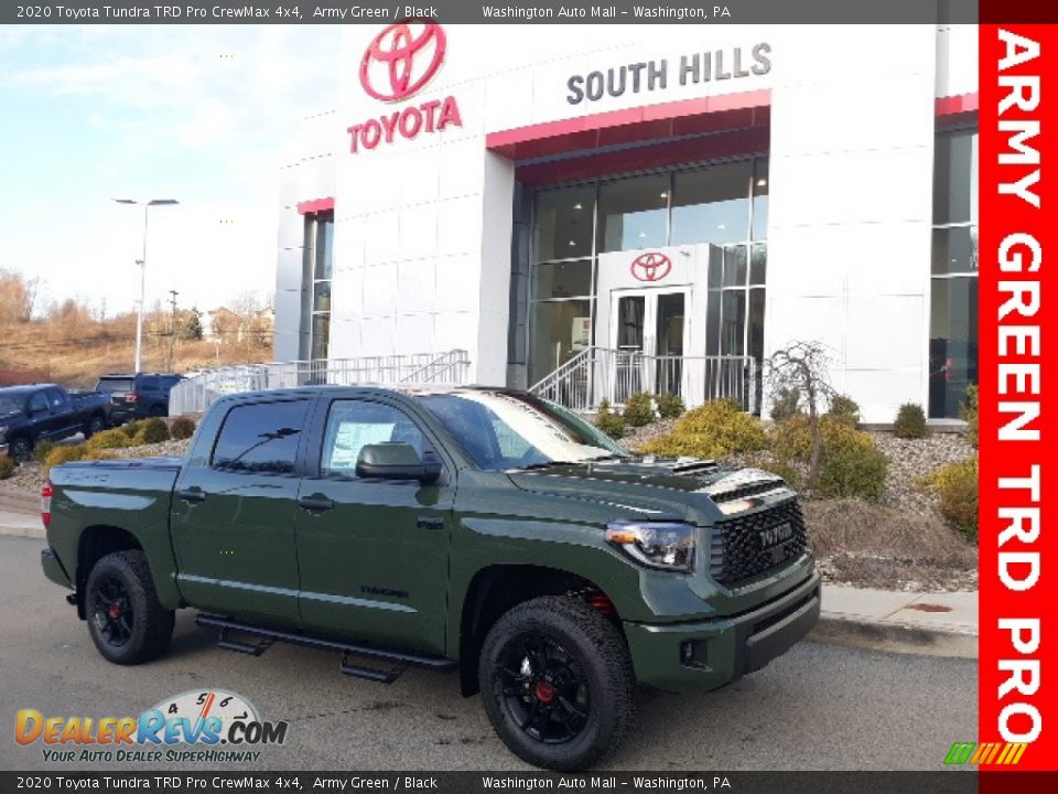 2020 Toyota Tundra TRD Pro CrewMax 4x4 Army Green / Black Photo #1