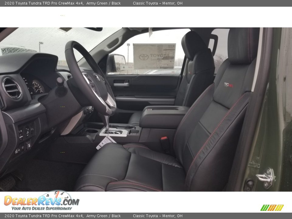 Black Interior - 2020 Toyota Tundra TRD Pro CrewMax 4x4 Photo #2