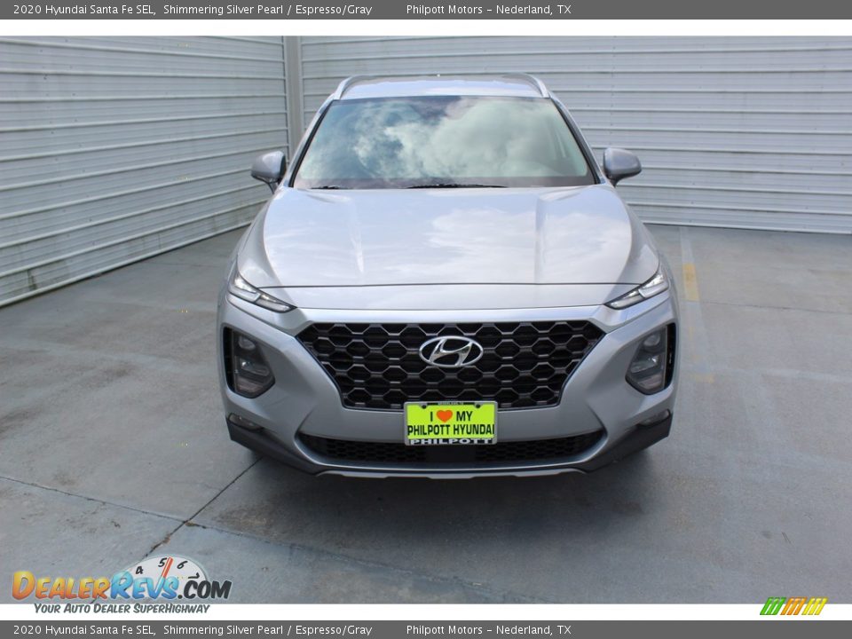 2020 Hyundai Santa Fe SEL Shimmering Silver Pearl / Espresso/Gray Photo #3