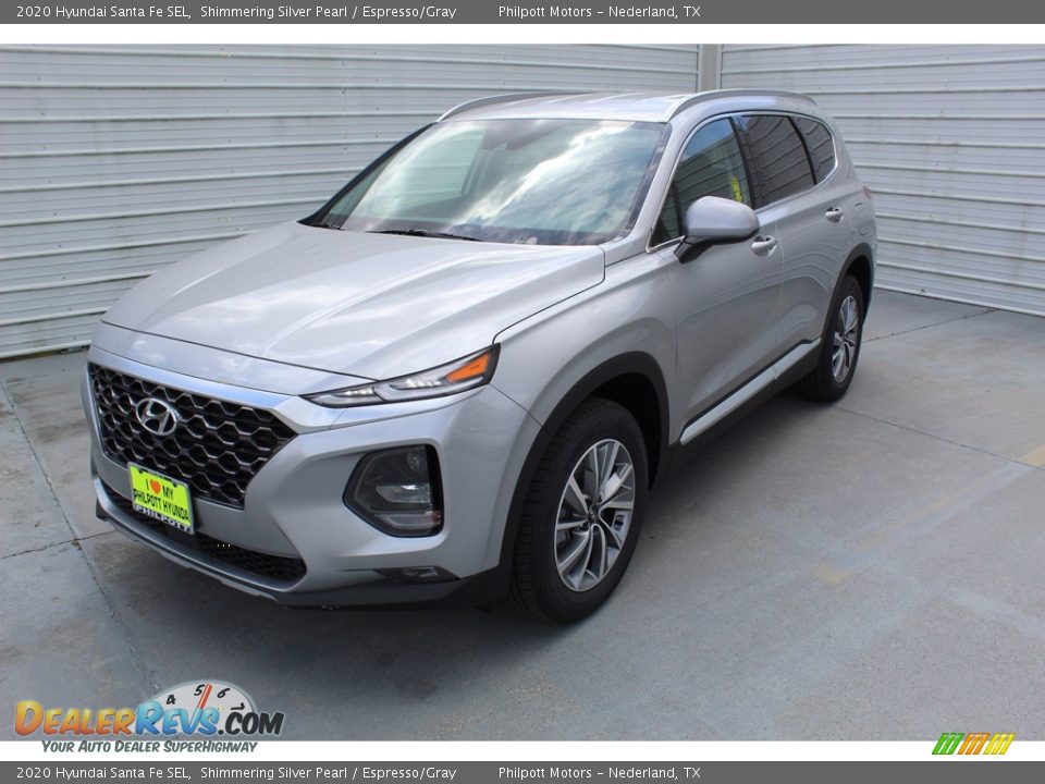 2020 Hyundai Santa Fe SEL Shimmering Silver Pearl / Espresso/Gray Photo #4