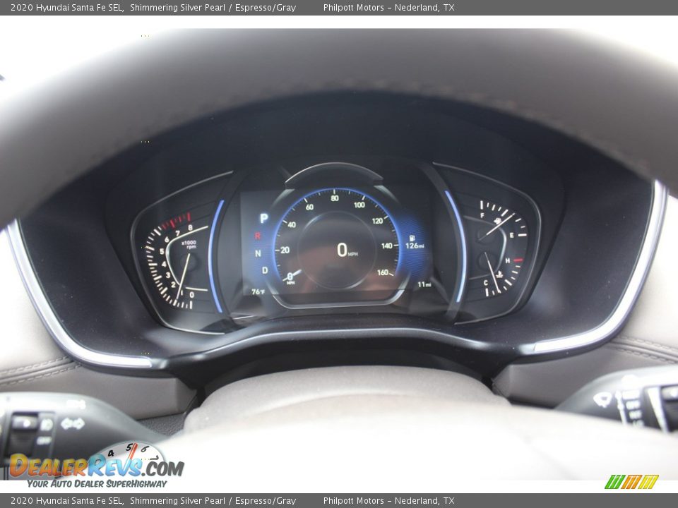 2020 Hyundai Santa Fe SEL Shimmering Silver Pearl / Espresso/Gray Photo #13