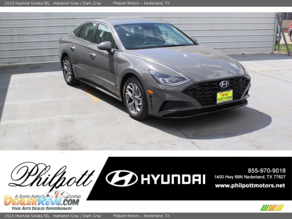 2020 Hyundai Sonata SEL Hampton Gray / Dark Gray Photo #1
