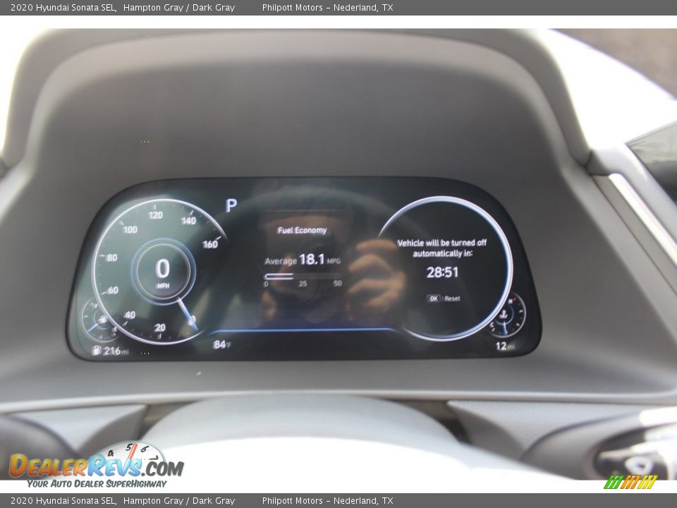 2020 Hyundai Sonata SEL Hampton Gray / Dark Gray Photo #13