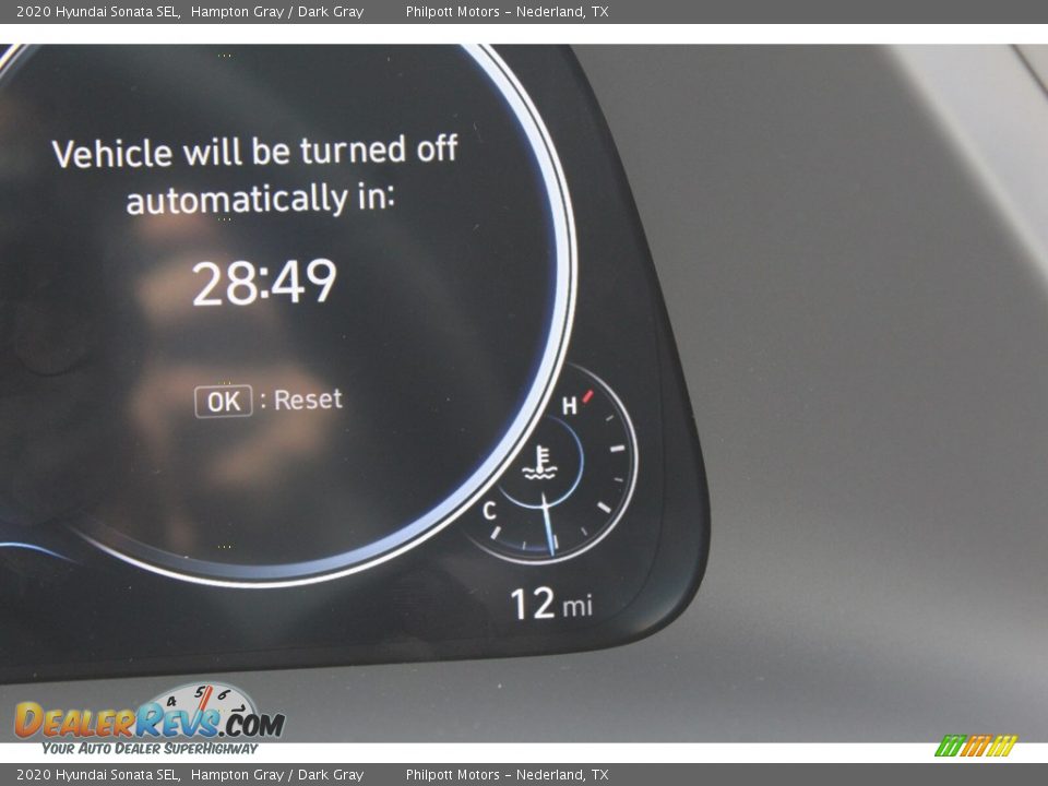 2020 Hyundai Sonata SEL Hampton Gray / Dark Gray Photo #14
