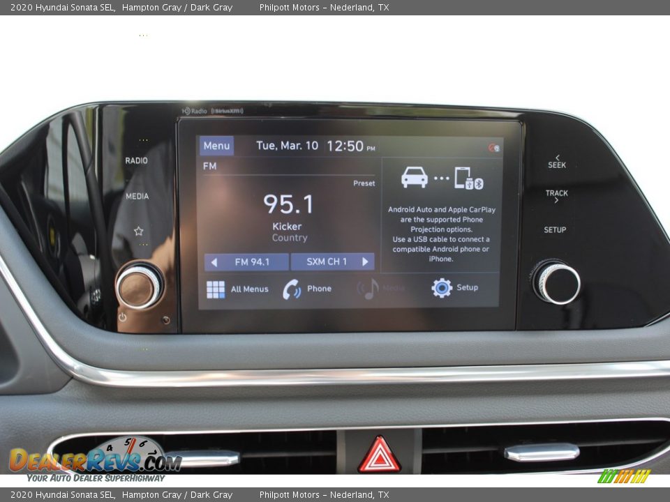 2020 Hyundai Sonata SEL Hampton Gray / Dark Gray Photo #15