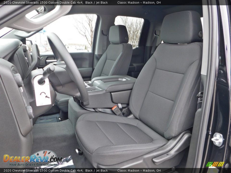 2020 Chevrolet Silverado 1500 Custom Double Cab 4x4 Black / Jet Black Photo #2
