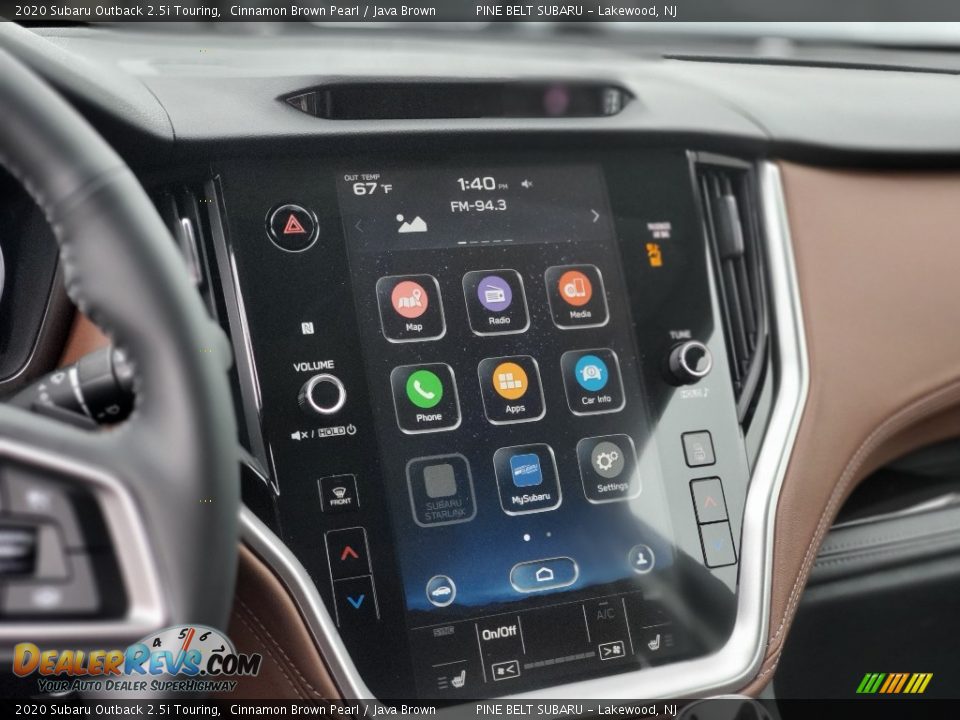 2020 Subaru Outback 2.5i Touring Cinnamon Brown Pearl / Java Brown Photo #14