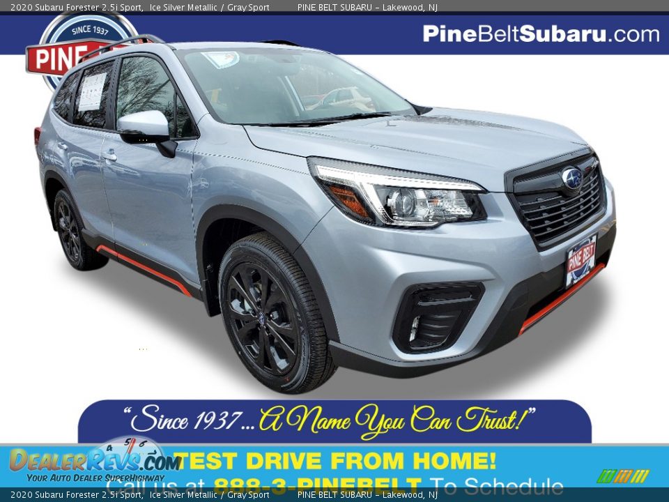 2020 Subaru Forester 2.5i Sport Ice Silver Metallic / Gray Sport Photo #1