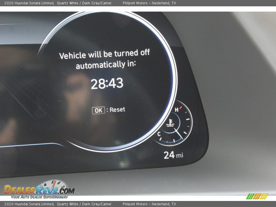 2020 Hyundai Sonata Limited Quartz White / Dark Gray/Camel Photo #14