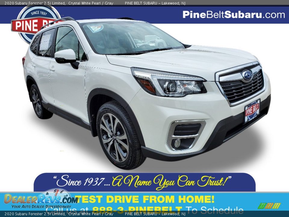 2020 Subaru Forester 2.5i Limited Crystal White Pearl / Gray Photo #1