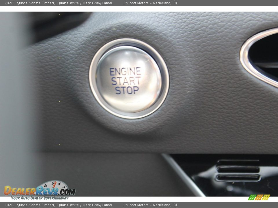2020 Hyundai Sonata Limited Quartz White / Dark Gray/Camel Photo #17