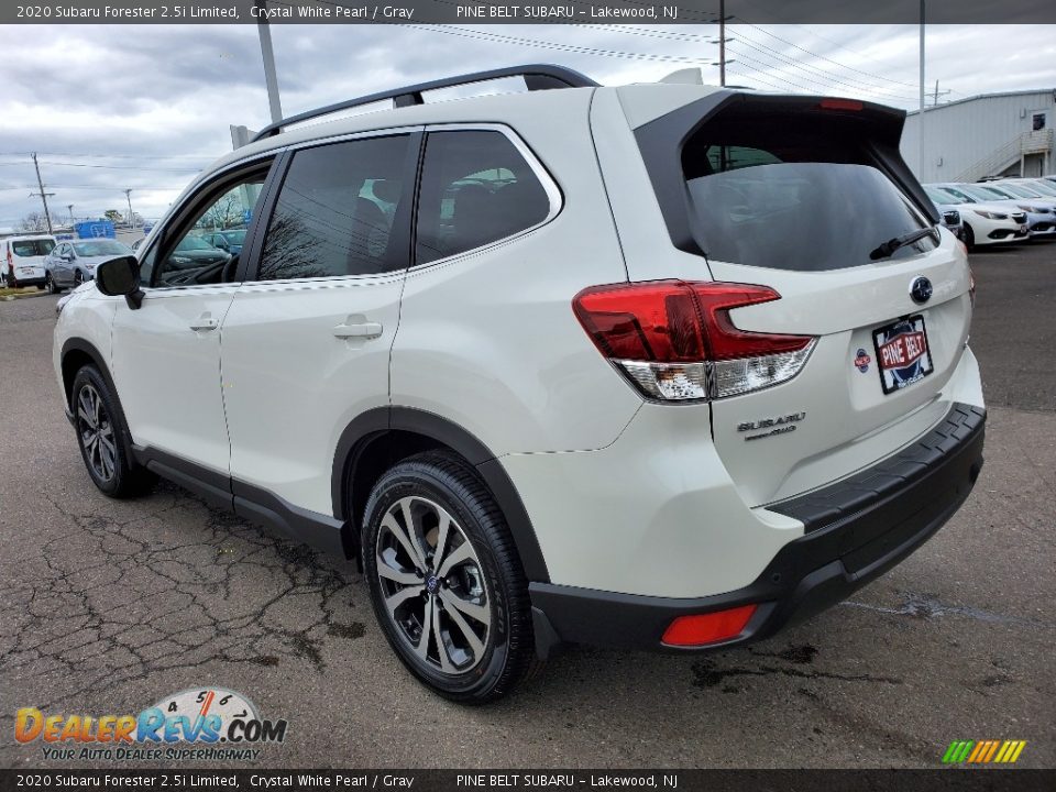 2020 Subaru Forester 2.5i Limited Crystal White Pearl / Gray Photo #6