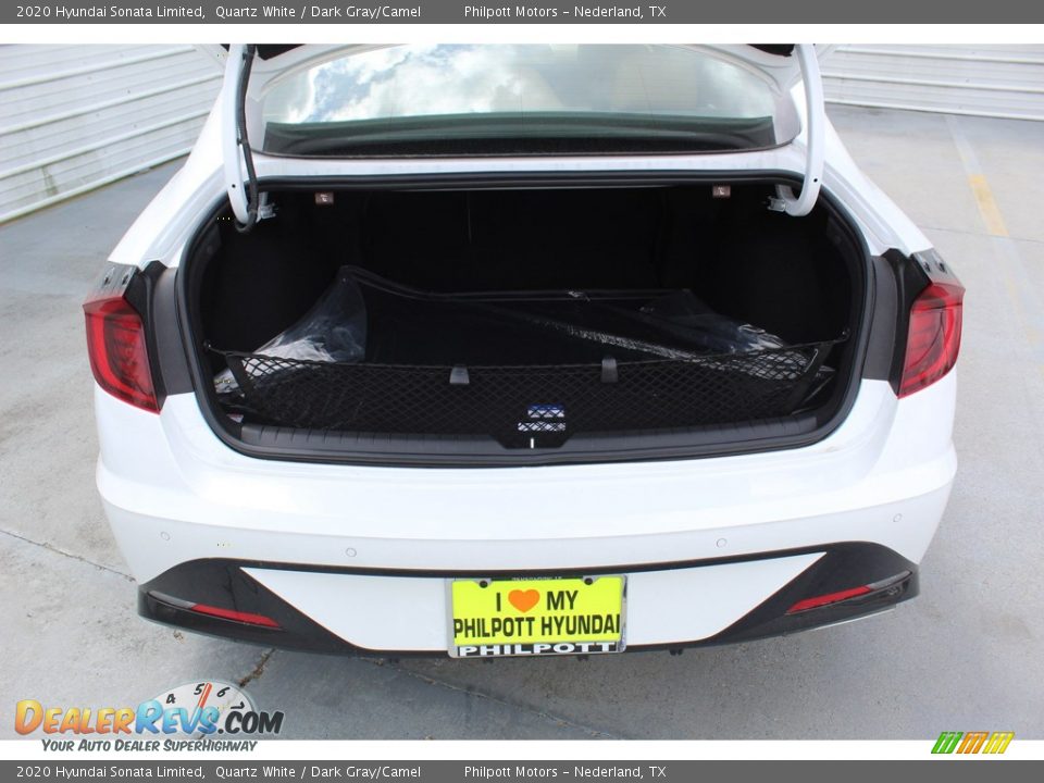 2020 Hyundai Sonata Limited Quartz White / Dark Gray/Camel Photo #22