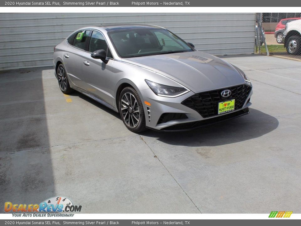 2020 Hyundai Sonata SEL Plus Shimmering Silver Pearl / Black Photo #2