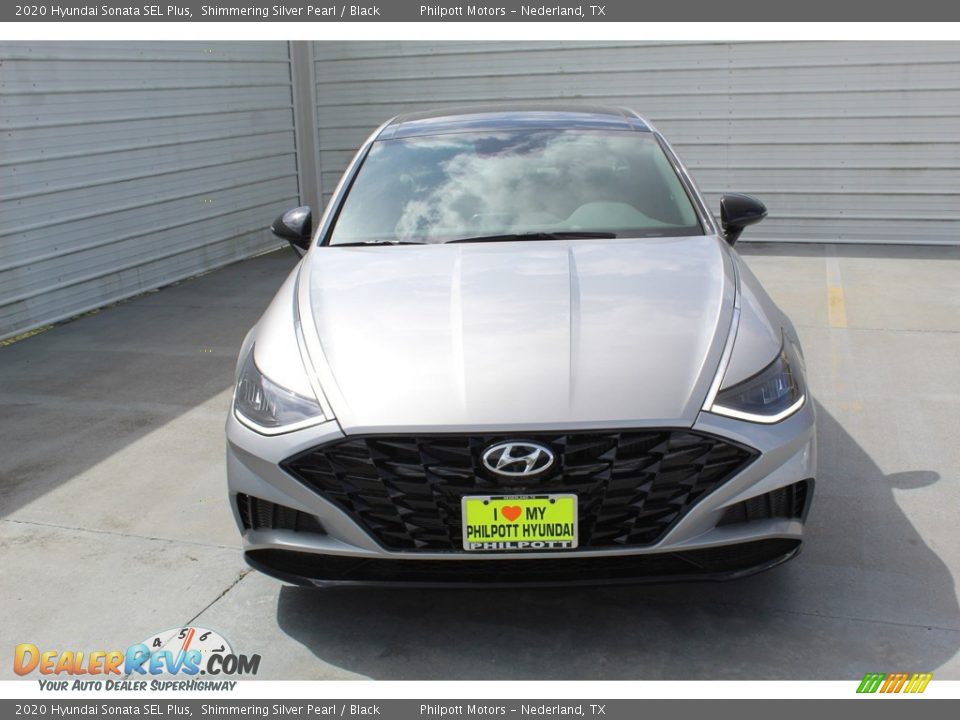 2020 Hyundai Sonata SEL Plus Shimmering Silver Pearl / Black Photo #3