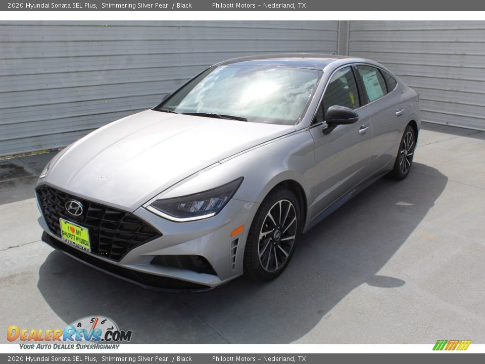 2020 Hyundai Sonata SEL Plus Shimmering Silver Pearl / Black Photo #4