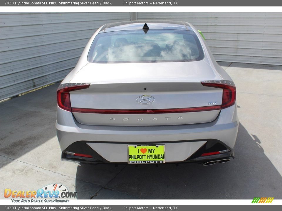2020 Hyundai Sonata SEL Plus Shimmering Silver Pearl / Black Photo #7