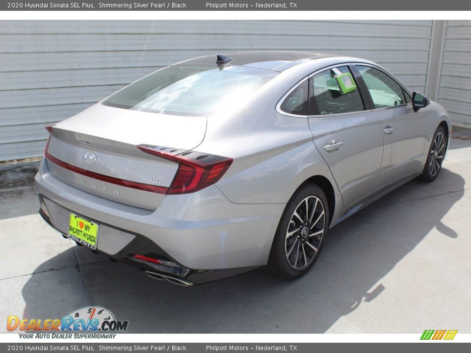 2020 Hyundai Sonata SEL Plus Shimmering Silver Pearl / Black Photo #8
