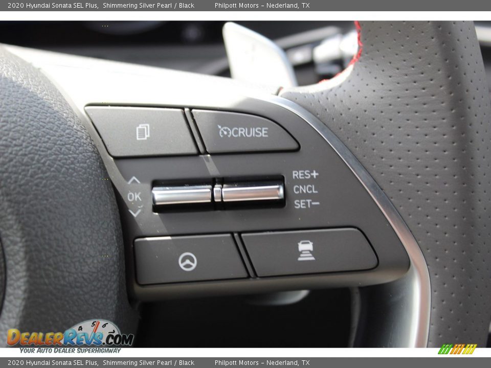 2020 Hyundai Sonata SEL Plus Shimmering Silver Pearl / Black Photo #12