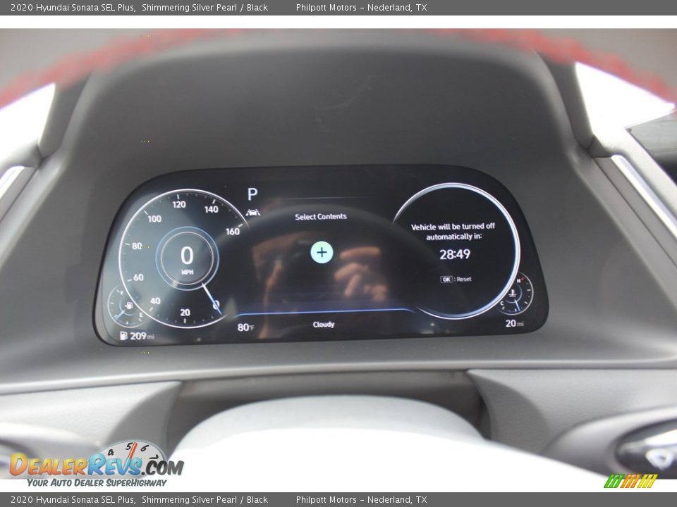 2020 Hyundai Sonata SEL Plus Shimmering Silver Pearl / Black Photo #13