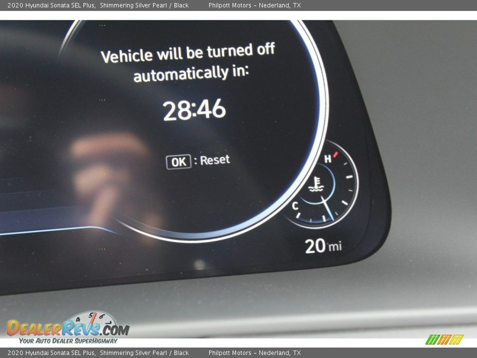 2020 Hyundai Sonata SEL Plus Shimmering Silver Pearl / Black Photo #14