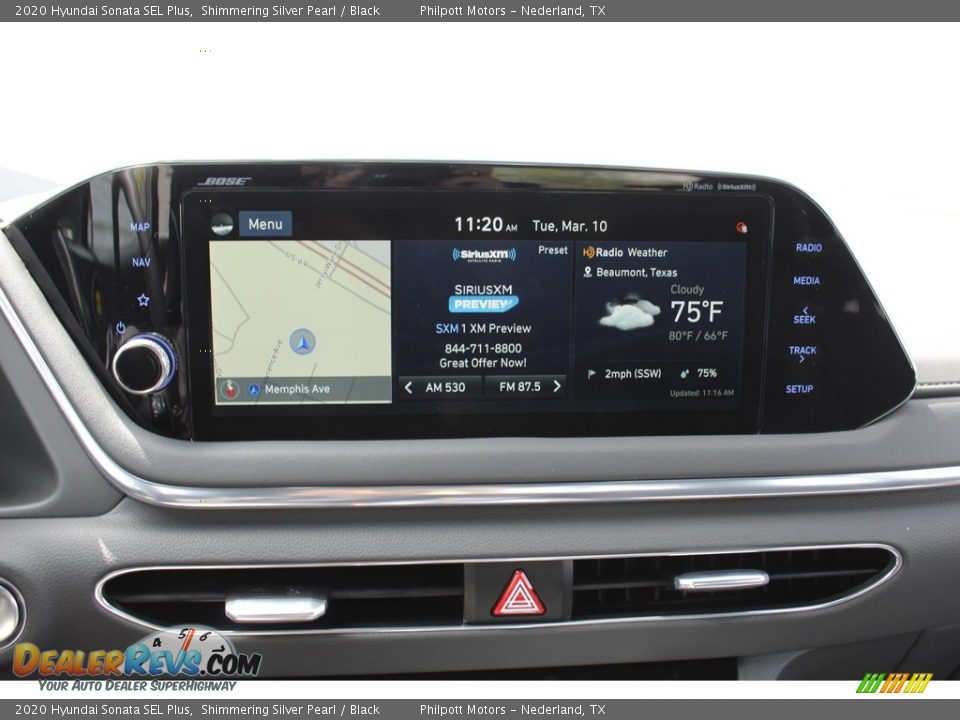 2020 Hyundai Sonata SEL Plus Shimmering Silver Pearl / Black Photo #15