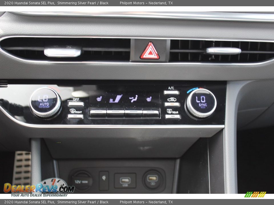 2020 Hyundai Sonata SEL Plus Shimmering Silver Pearl / Black Photo #16