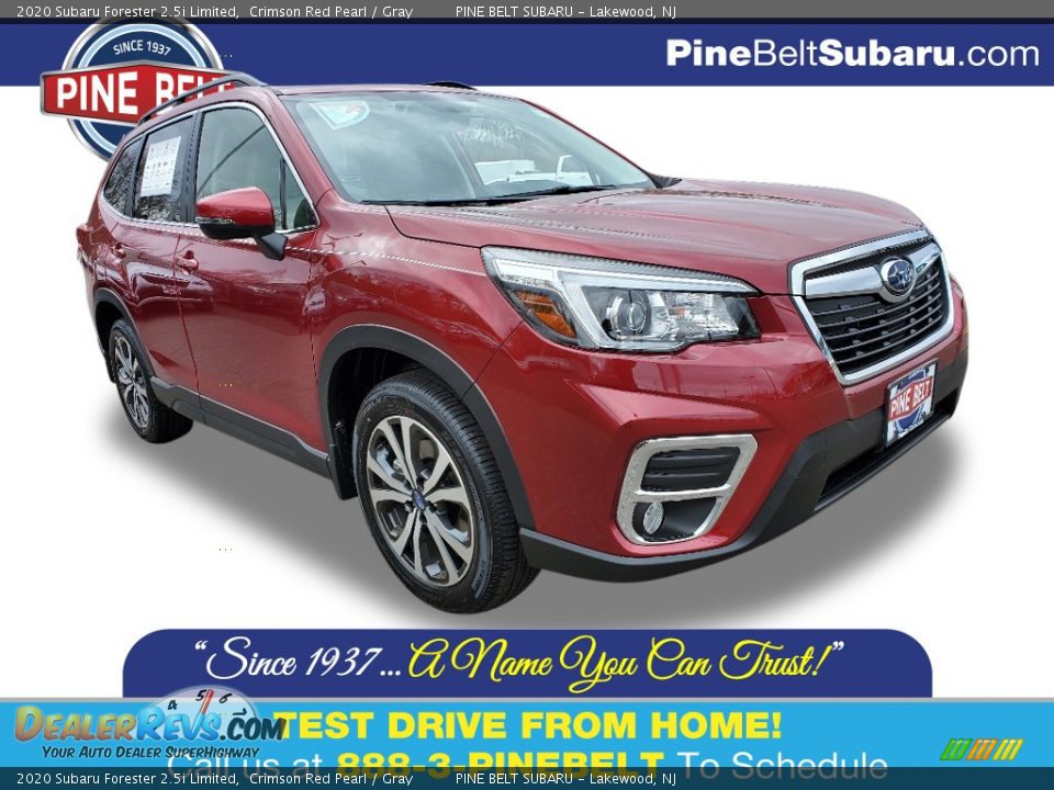 2020 Subaru Forester 2.5i Limited Crimson Red Pearl / Gray Photo #1