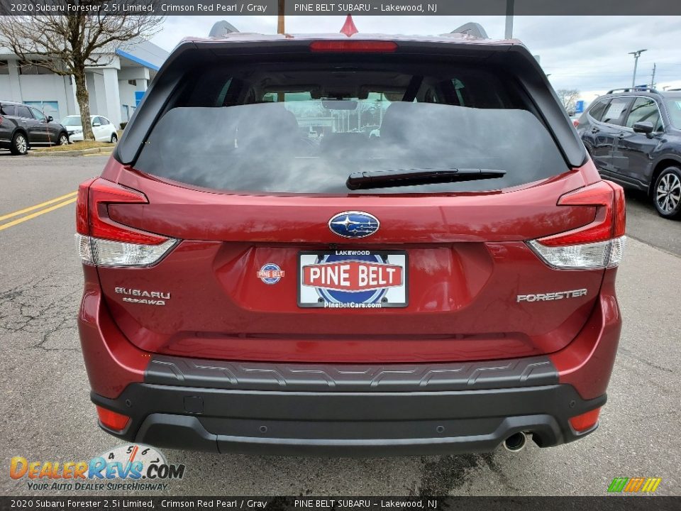 2020 Subaru Forester 2.5i Limited Crimson Red Pearl / Gray Photo #7