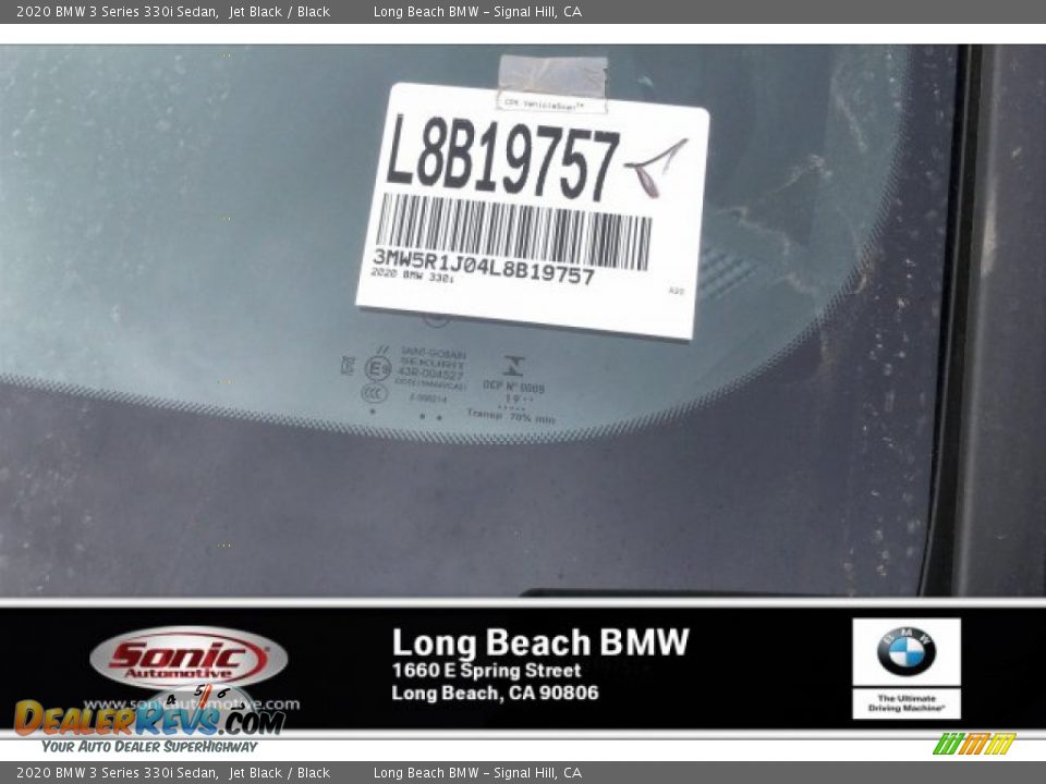 2020 BMW 3 Series 330i Sedan Jet Black / Black Photo #11