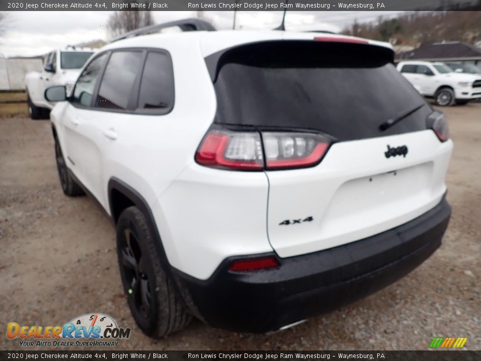 2020 Jeep Cherokee Altitude 4x4 Bright White / Black Photo #3