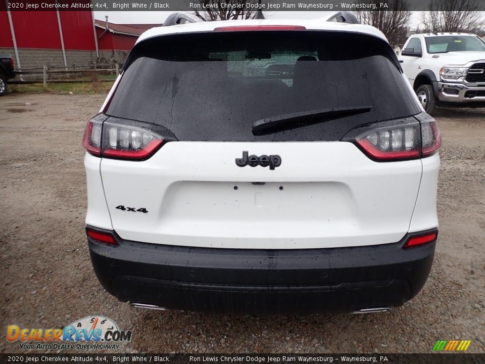 2020 Jeep Cherokee Altitude 4x4 Bright White / Black Photo #4