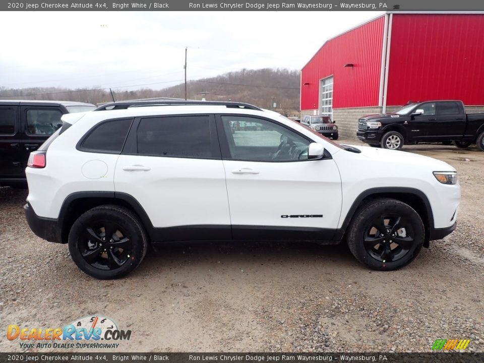 2020 Jeep Cherokee Altitude 4x4 Bright White / Black Photo #6