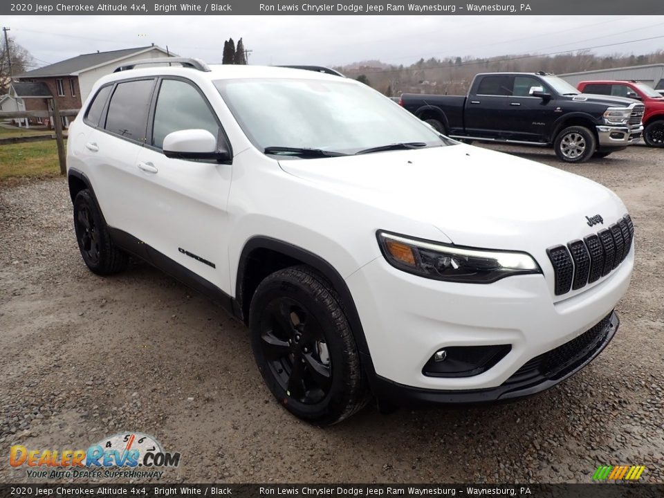 Bright White 2020 Jeep Cherokee Altitude 4x4 Photo #7