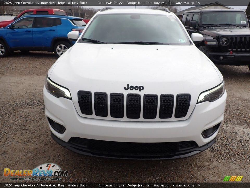 2020 Jeep Cherokee Altitude 4x4 Bright White / Black Photo #8