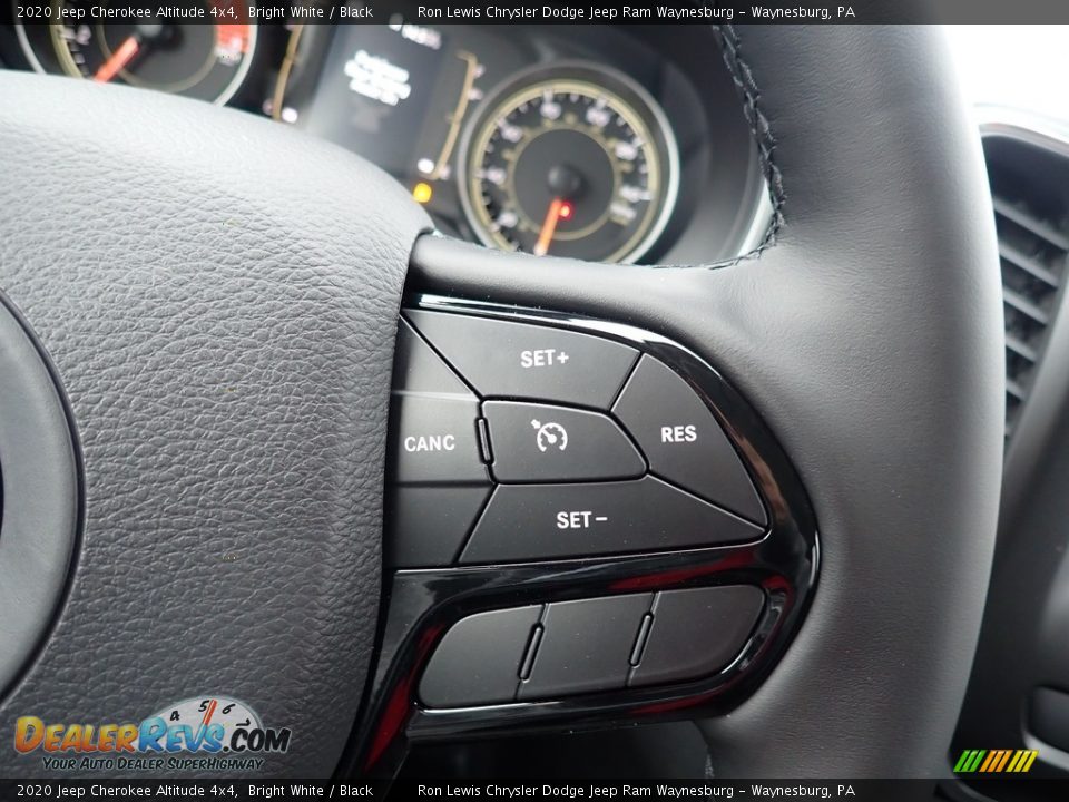 2020 Jeep Cherokee Altitude 4x4 Bright White / Black Photo #18