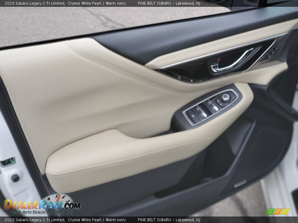 2020 Subaru Legacy 2.5i Limited Crystal White Pearl / Warm Ivory Photo #12