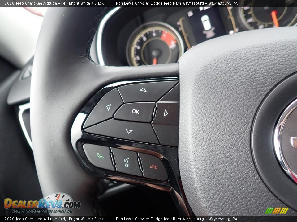 2020 Jeep Cherokee Altitude 4x4 Bright White / Black Photo #19