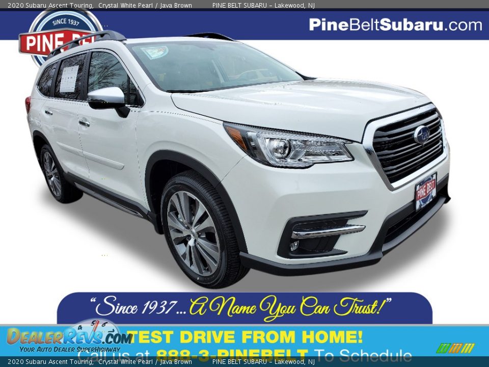 2020 Subaru Ascent Touring Crystal White Pearl / Java Brown Photo #1