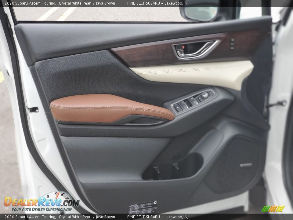 2020 Subaru Ascent Touring Crystal White Pearl / Java Brown Photo #12