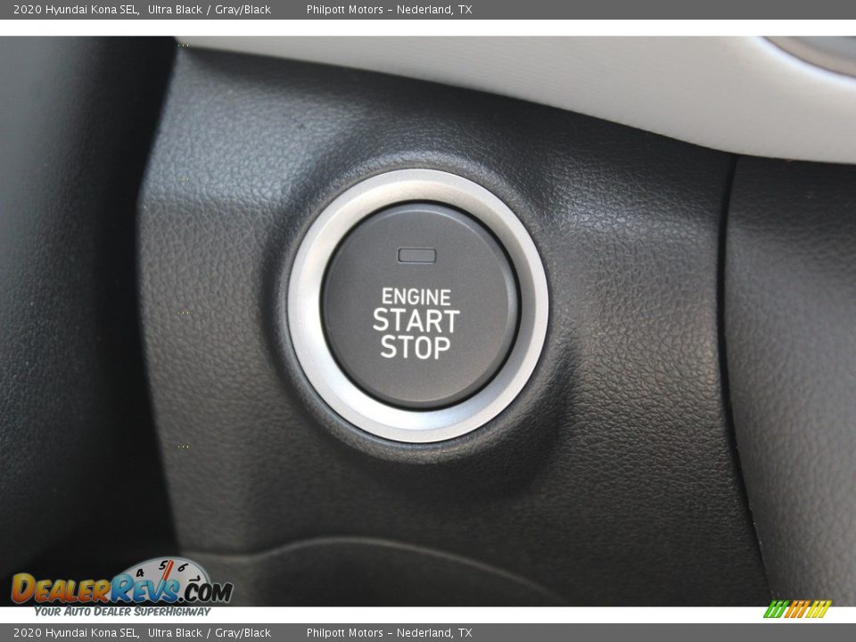 2020 Hyundai Kona SEL Ultra Black / Gray/Black Photo #18