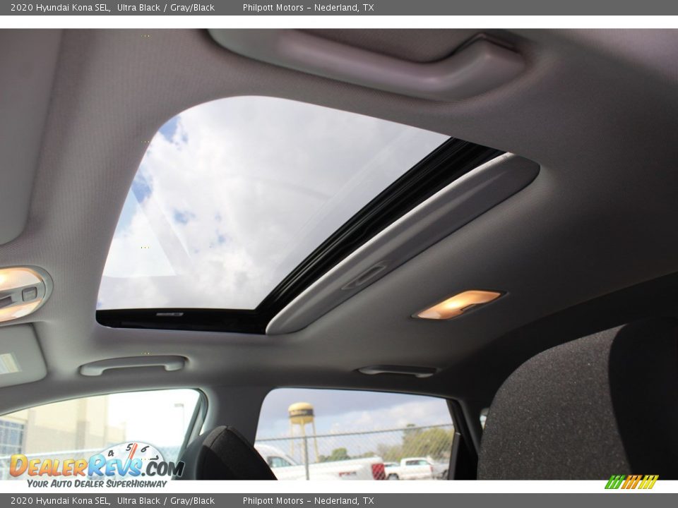 2020 Hyundai Kona SEL Ultra Black / Gray/Black Photo #20