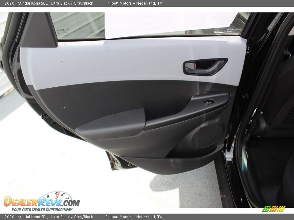 2020 Hyundai Kona SEL Ultra Black / Gray/Black Photo #21