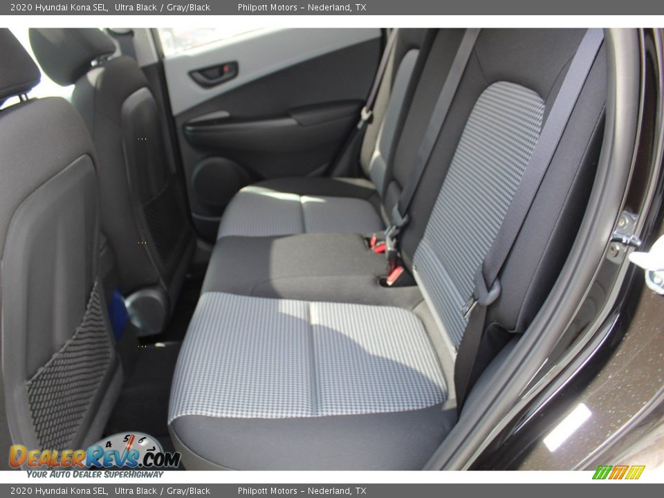 2020 Hyundai Kona SEL Ultra Black / Gray/Black Photo #22